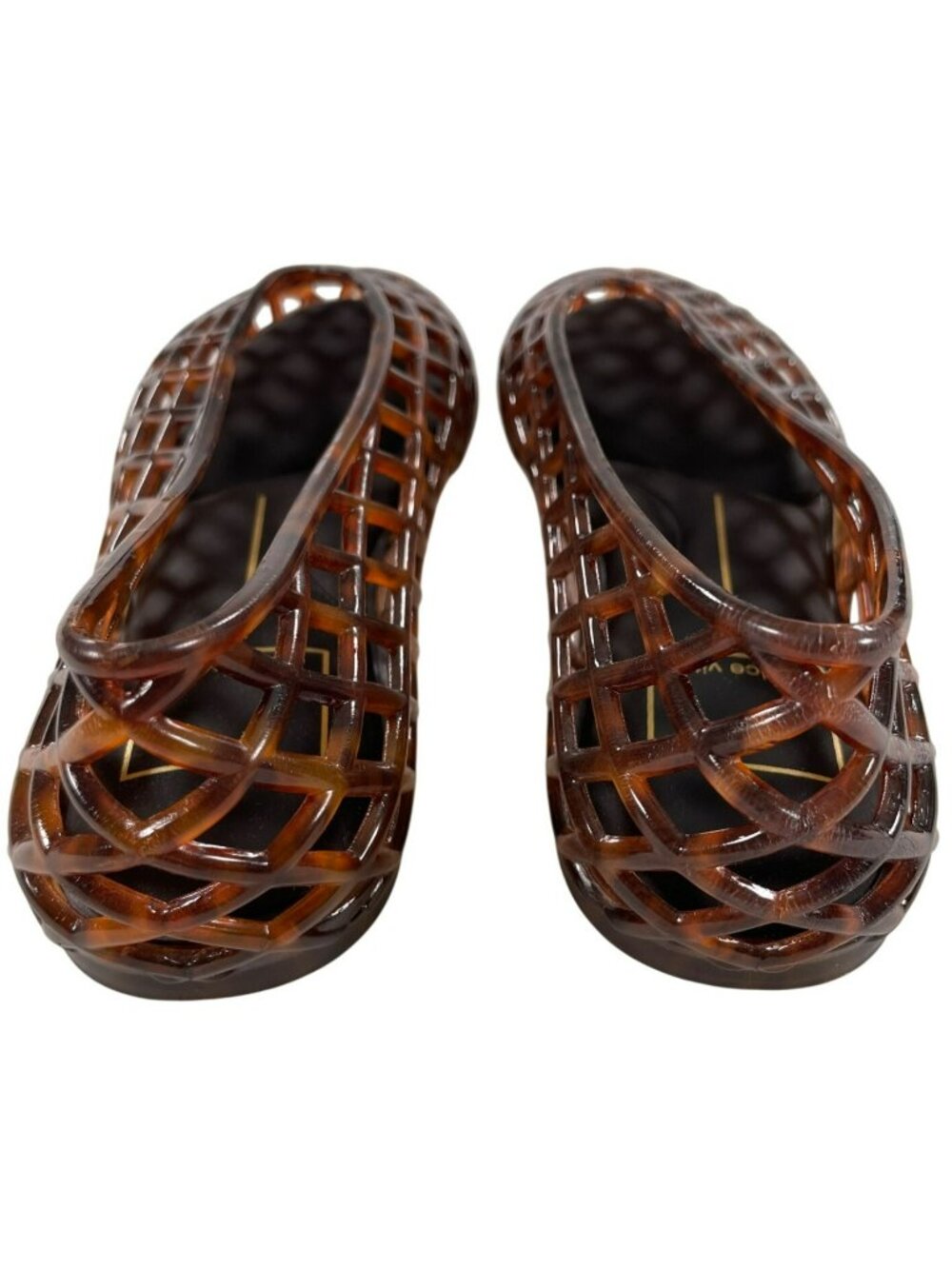 Dolce Vita Woven Brown Jelly Flats Lightweight Slip-On Shoes Women's Size 7 NEW - Picture 4 of 8
